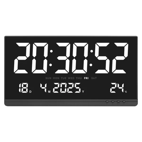 Ekstra Veliki Digitalni LED Zidni Sat – Moderan Dekor sa Jasnim Prikazom Vremena
