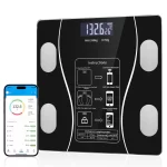 Pametna Digitalna Bluetooth vaga za merenje telesne mase i analizu sastava tela – Kapacitet 180kg, povezivanje sa aplikacijom