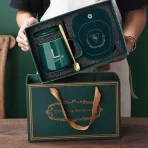 Pametna Keramička Šolja sa Grejačem – Poklon Set za Kancelariju, Dom i Putovanja (375ml)