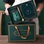 Pametna Keramička Šolja sa Grejačem – Poklon Set za Kancelariju, Dom i Putovanja (375ml)