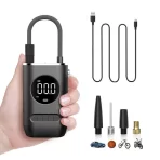 Prenosivi električni kompresor za gume – punjivi bežični uređaj za auto i bicikl - Slika 6