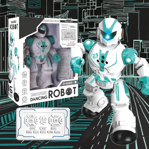 RC inteligentni robot pored kutije i daljinskog upravljaca