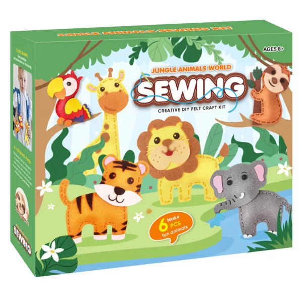 Kreativni Dečiji Set za Šivenje Plišane Igračke – Uradi Sam (DIY) Set od Filca, Za Uzrast 7–12 Godina