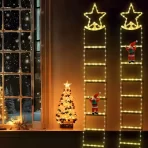 LED Božićne Merdevine Svetla – RGBIC Zvezdasti Ukras za Prazničnu Dekoraciju - Slika 5