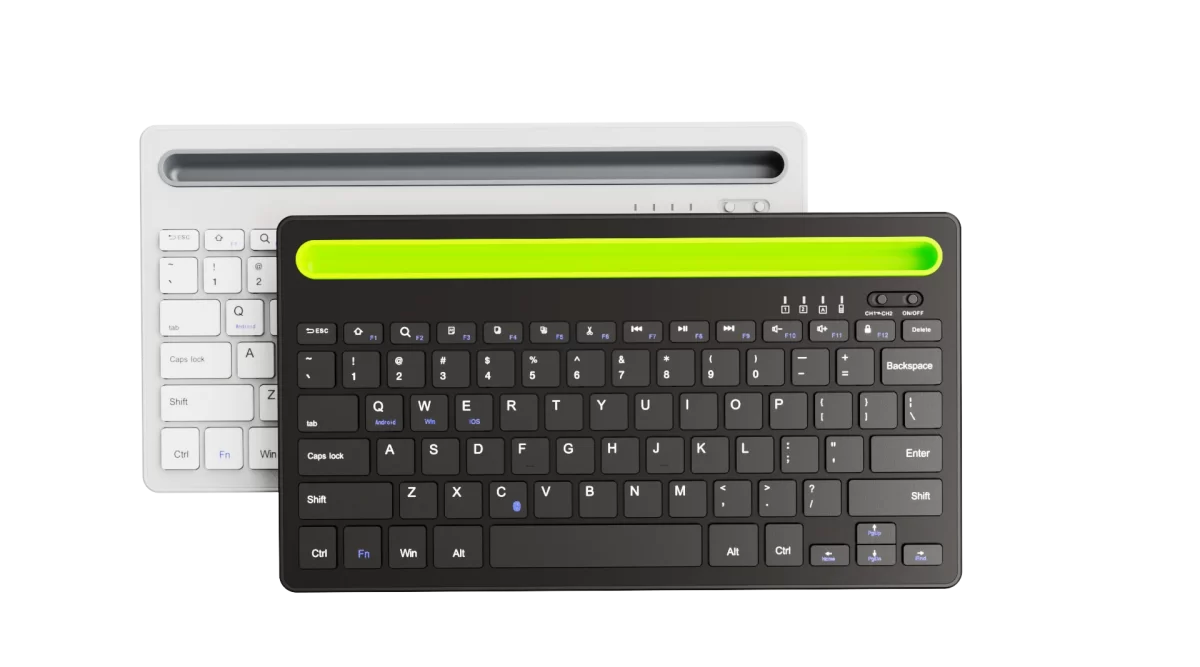 Bluetooth Bežična Tastatura sa Slotom za Telefon – Energetski Efikasna i Kompatibilna sa Android, iOS i Windows Sistemima - Slika 2