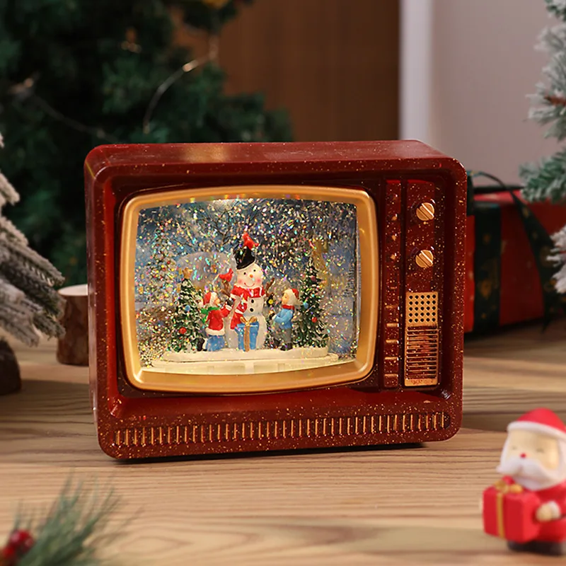 main-image-2 Božićni ornament dekorativni zvončić „Sneško sa svetlom“ – ručno izrađen rezin‑keramički ukras za dnevni boravak - Slika 2