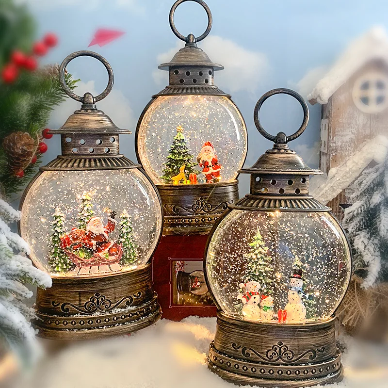 main-image-2 Elegantna LED Zimska Snežna Kugla-Lampa “Classic” 21 × 14 × 8 cm za Božićnu Dekoraciju - Slika 2