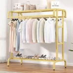 Moderni metalni stalak za odeću – višefunkcionalni garderober - Slika 2