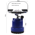 Prenosni gasni šporet na kartušu od gvožđa – idealan za kampovanje i pripremu kafe kod kuće - Slika 5