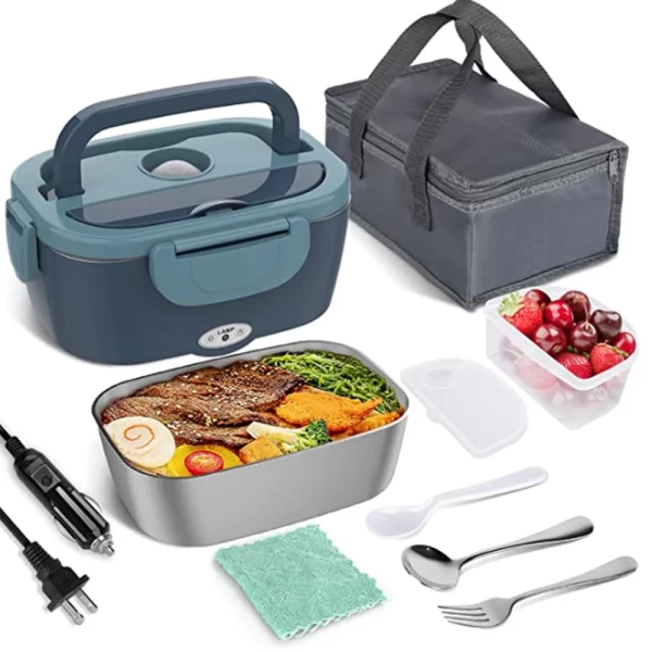 Samogrejna inox posuda za ručak sa haranom , torbom i priborom za rucak