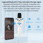 Bežični karaoke mikrofon sa zvučnikom – prenosivi mikrofon za zabave i kućne proslave - Slika 5