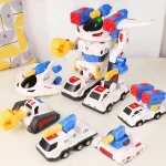 sastavljni robot pored ostalih vozila