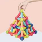 Magnetni 3D građevinski set za decu – edukativne štapiće i kuglice za kreativnu igru i razvoj - Slika 5