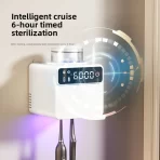 Inteligentni držač za četkice za zube sa sterilizacijom i sušenjem – bez bušenja zida - Slika 3