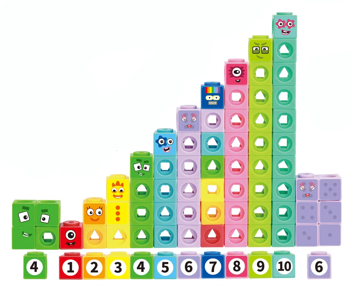 Brojevi u Kockama – Edukativni Matematički Set za Decu (100 delova) - Slika 3