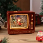 Božićni ornament dekorativni zvončić „Sneško sa svetlom“ – ručno izrađen rezin‑keramički ukras za dnevni boravak - Slika 4