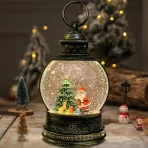 Elegantna LED Zimska Snežna Kugla-Lampa “Classic” 21 × 14 × 8 cm za Božićnu Dekoraciju - Slika 4