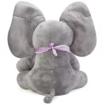 Plišani slonić sa visećim ušima – ultra mekani sivi slonić sa roze ili plavim detaljima - Slika 4