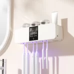 Smart zidni UV sterilizator za četkice – držač sa sušenjem i montažom bez bušenja - Slika 3