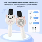 Bežični karaoke mikrofon sa zvučnikom – prenosivi mikrofon za zabave i kućne proslave - Slika 4