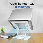 Metalni podesivi stalak za laptop sa 360° rotacijom – stabilan, sklopiv i moderan - Slika 3