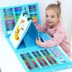 Komplet pribora za crtanje za početnike – 208 delova u praktičnoj kutiji - Slika 3