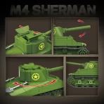 Vojni tenk M4 Šerman – Plastična igračka od 480 delova za slaganje | Edukativni set za decu - Slika 4