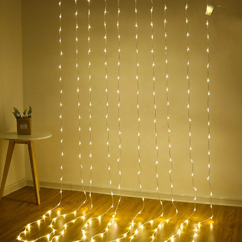 main-image-5 LED Zavesa Meteor Svetla 3x3M – 320 LED Vodopad Rasveta za Praznike, Venčanja i Dekoraciju Doma - Slika 3