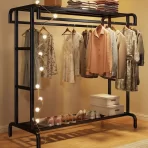 Moderni metalni stalak za odeću – višefunkcionalni garderober - Slika 5