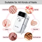 Profesionalna električna brusilica za nokte – prenosiva, punjiva i idealna za gel manikir - Slika 3