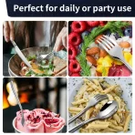 Luksuzni Set Pribor za Jelo od 24 Delova – Premium Inoks sa Poklonom Pakovanjem (Egg Shape Dizajn) - Slika 5