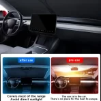 Otpornik na Toplotu, Preklopni Suncobran za Prednje Staklo, UV Blokator, Titanijumska Srebrna Zaštita za Auto - Slika 5