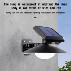 Solarna spoljašnja LED lampa sa senzorom pokreta – vodootporna rasveta za dvorište - Slika 2