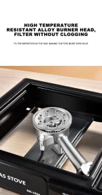 Plinski šporet za kampovanje i roštilj – jednostruki i dvostruki model na kartušu i bocu gasa - Slika 2