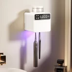 Inteligentni držač za četkice za zube sa sterilizacijom i sušenjem – bez bušenja zida - Slika 2