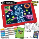 3D LED tablet za crtanje za decu – svetleća tabla za kreativnu igru i razvoj mašte - Slika 2