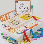 Montessori geometrijska slagalica 3-u-1 – edukativna slagalica za kreativnu i pametnu igru - Slika 2