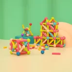 Magnetni 3D građevinski set za decu – edukativne štapiće i kuglice za kreativnu igru i razvoj - Slika 3