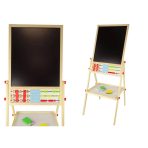 Edukativna dvostrana tabla sa magnetima, abakusom i rotirajućom površinom – kreativni centar za svako dete - Slika 4