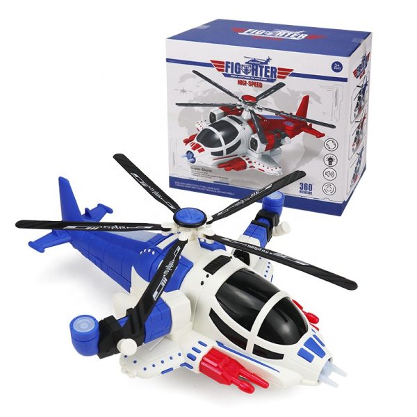 Igračka vojni avion za decu pored kutije