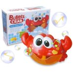 Igračka Rak za Kupanje crvene boje pored kutije proizvoda