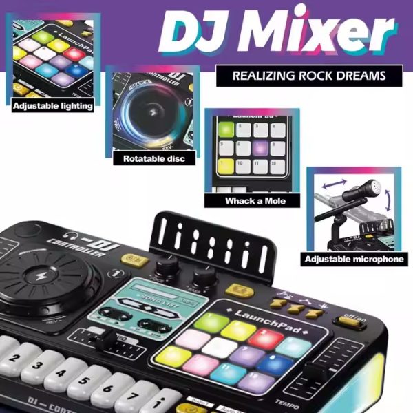 Montessori DJ Mixer Igračka sa mikrofonom