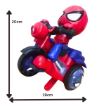 Spajdermen na motociklu svetli i vrti se – Interaktivna igračka za decu - Slika 3