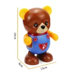 Plesni meda igračka – Svetleći muzički električni medvedić za decu - Slika 5