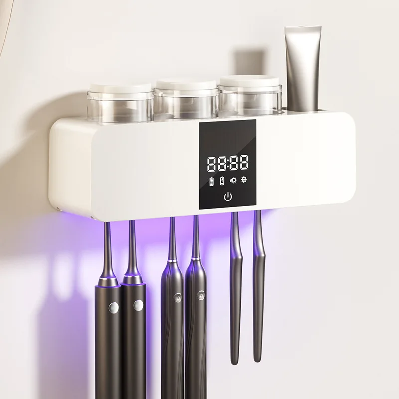 Pametan Držač Četkica sa UV Sterilizatorom i Sušilicom – Efikasna Sterilizacija i Održavanje Higijene Pametan Držač Četkica sa UV Sterilizatorom i Sušilicom – Efikasna Sterilizacija i Održavanje Higijene