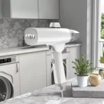 Bežična prenosiva parna pegla za odeću – 1300 W, mini dizajn sa pločom za tkanine i rezervoarom do 0.8 L