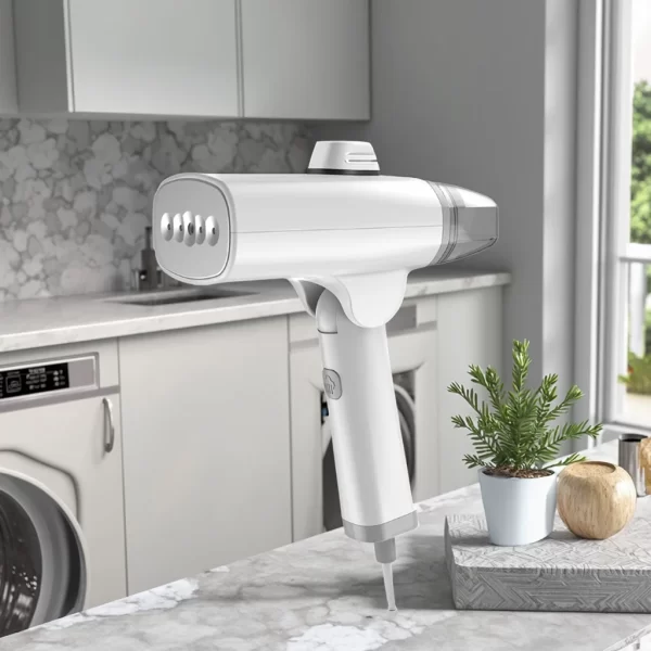 Bežična prenosiva parna pegla za odeću – 1300 W, mini dizajn sa pločom za tkanine i rezervoarom do 0.8 L