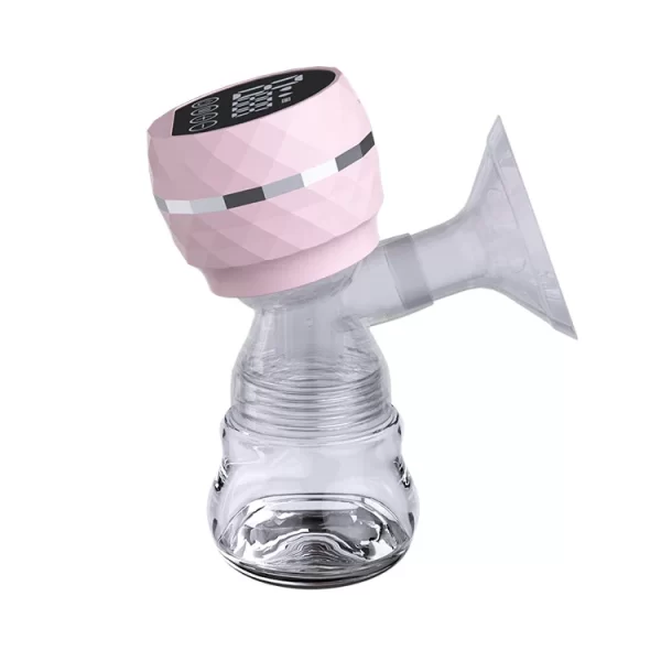 Električna pumpica za izmlazanje mleka sa glavom u roze boji