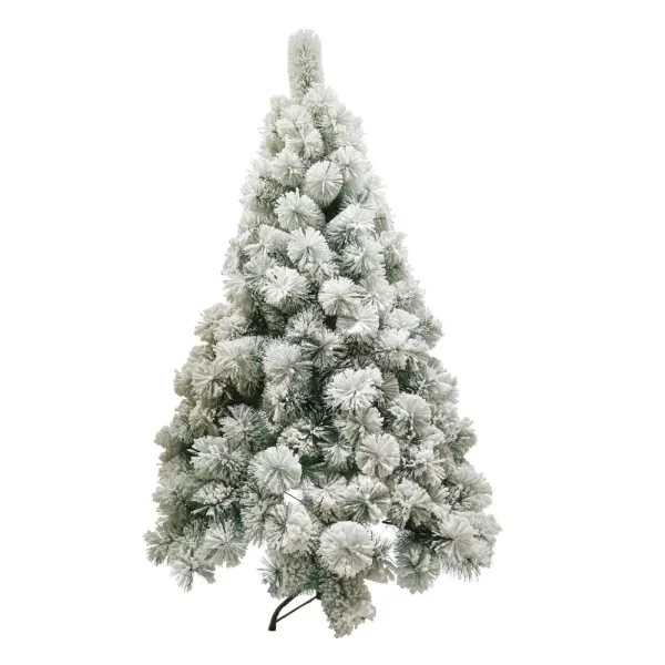 Bela novogodišnja jelka piramidalnog oblika