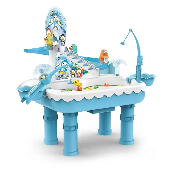 Dečija električna igra pecanja pingvin plave boje